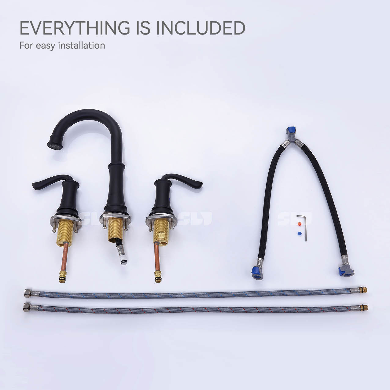 grifo de ba&ntilde;o de lat&oacute;n cepillado