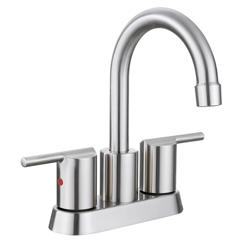 Níquel cepillado con poca potencia Control de agua Con cuenca del baño del baño