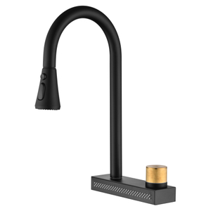 Sly Matte Black Sull Out Kitchen Frawer Pull Down Sprayer