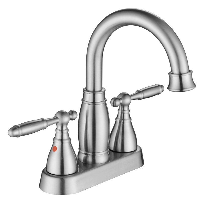 Grifos de baño de níquel cepillado de zinc astuto para el grifo de baño de agua fría y caliente