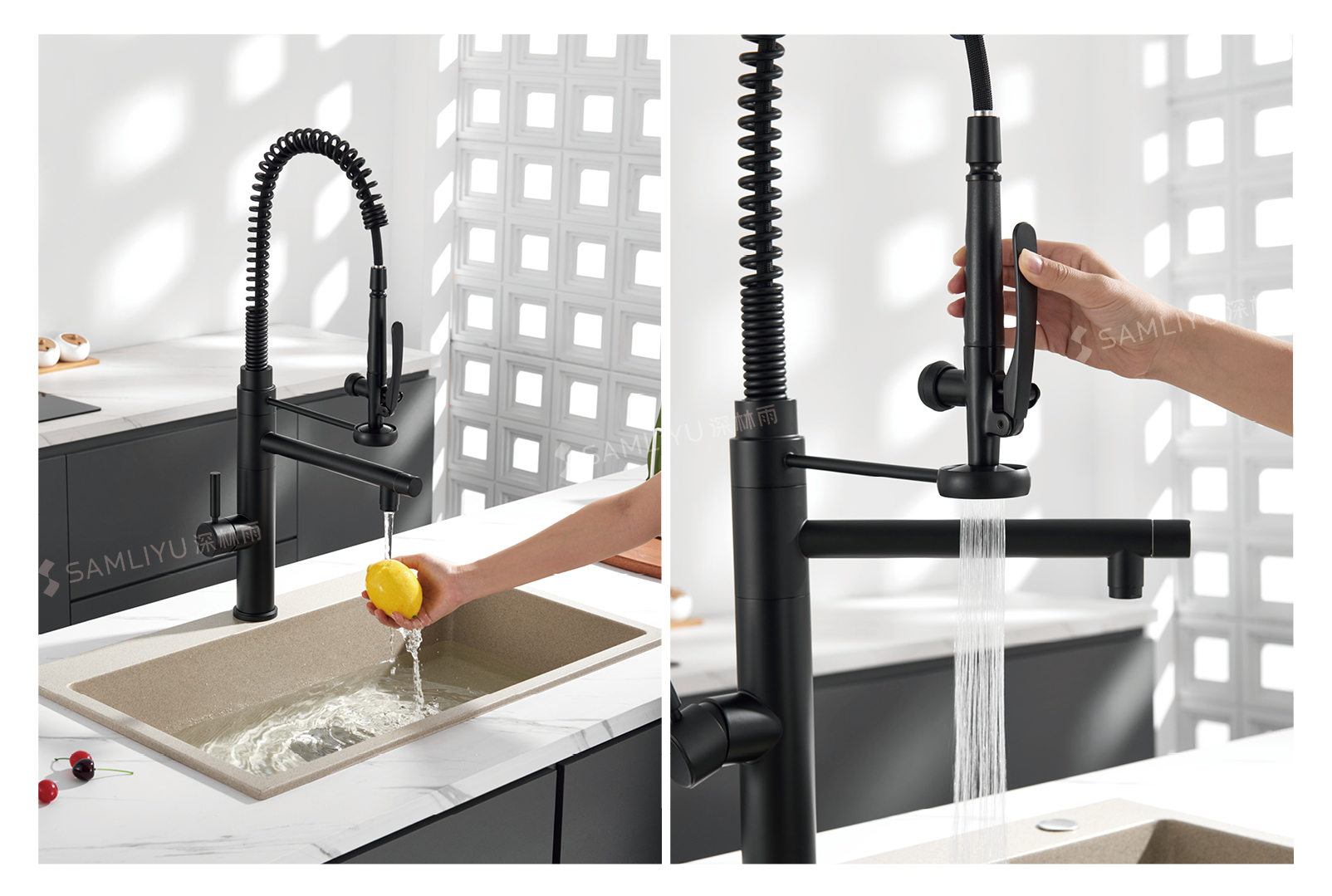 304 grifo de cocina de acero inoxidable