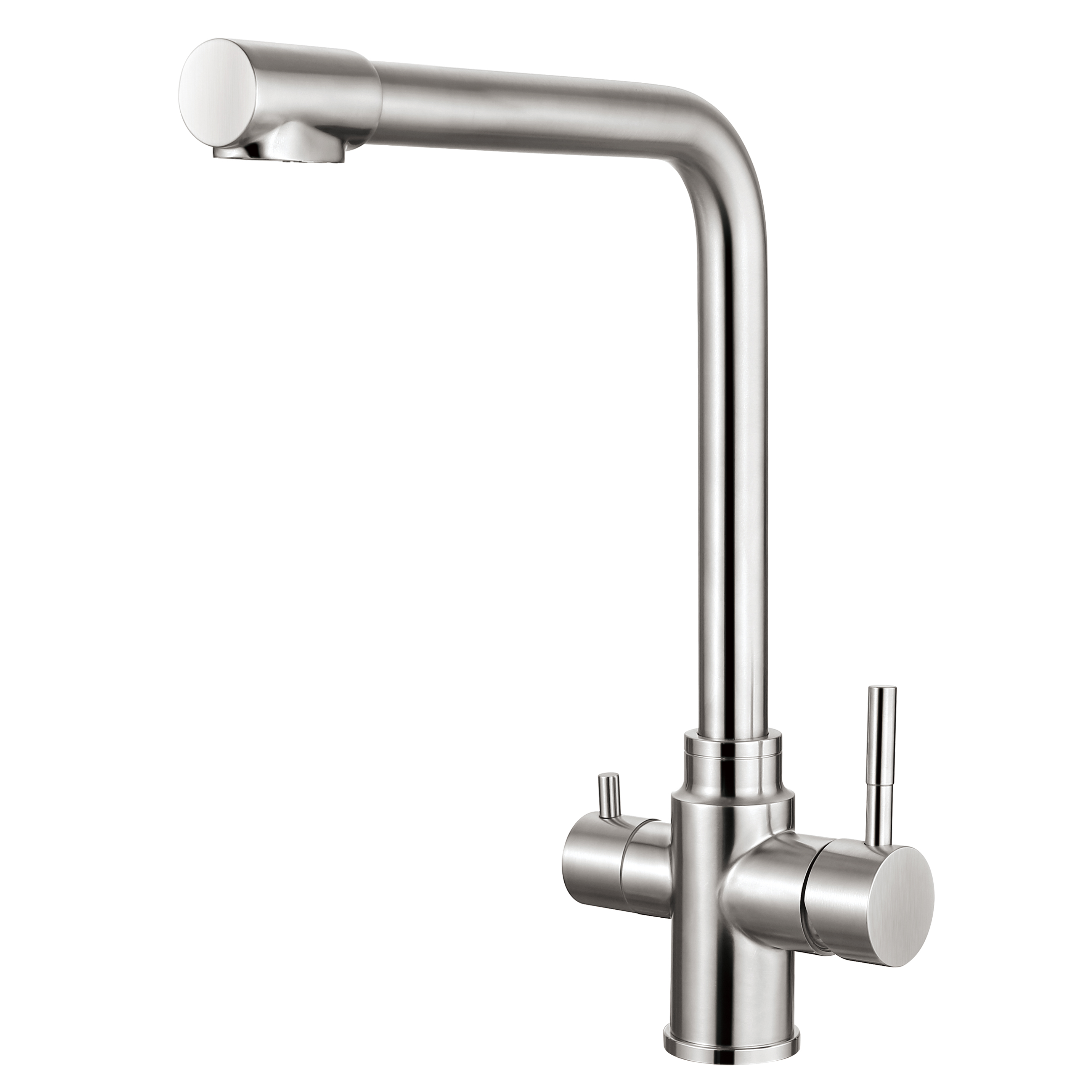 Sly dos manijas cepilladas de níquel grifos de cocina purificada toque de agua fría caliente filtración de agua grifo y grifos