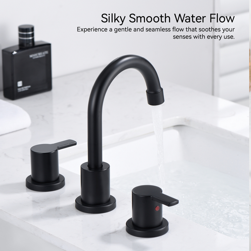 Sly Cupc Double Many Grey Baño de baño grifos de baño de 8 pulgadas 