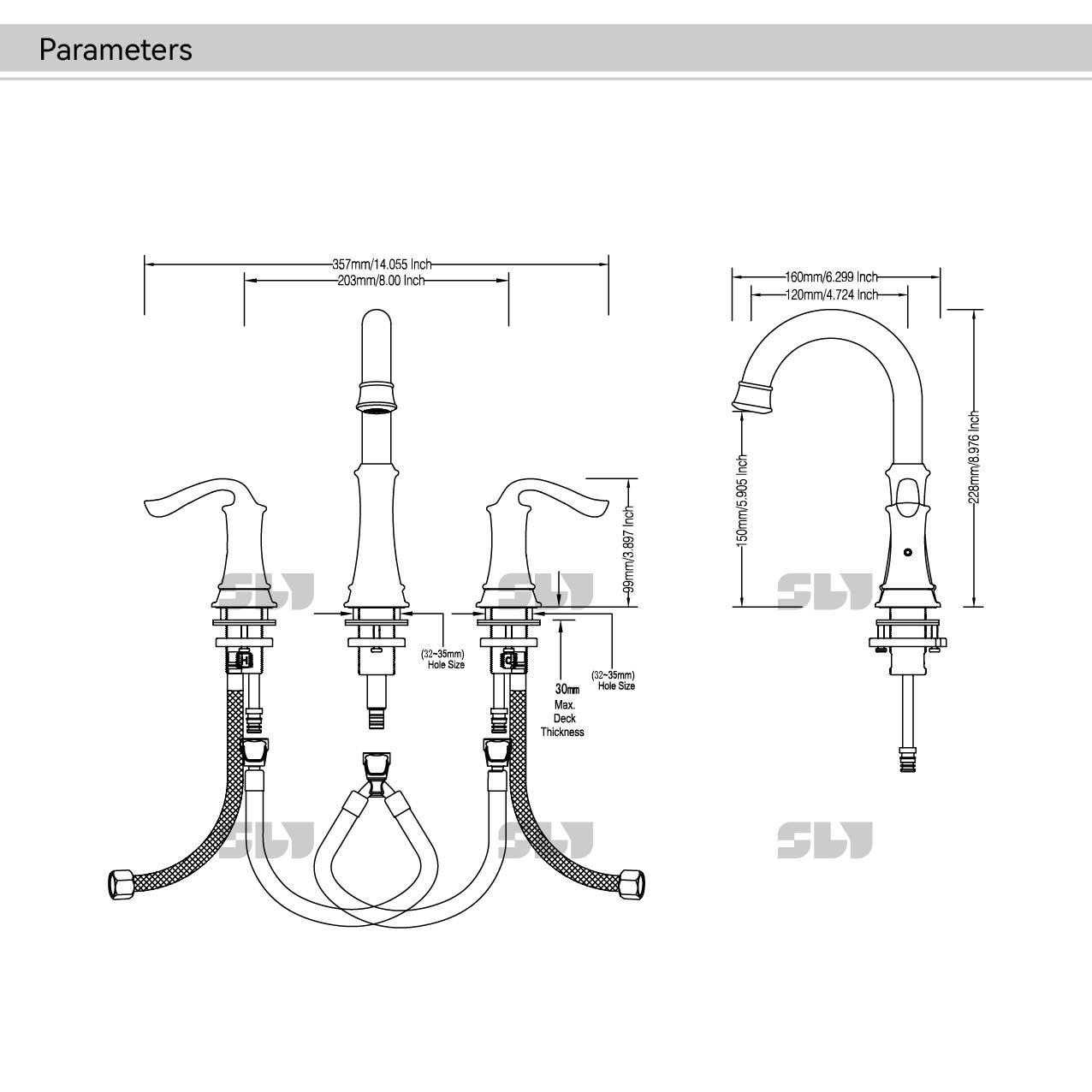 grifo de ba&ntilde;o de cobre