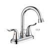 Grifo mezclador de lavabo duradero de dos manijas SLY Grifo mezclador contemporáneo cromado