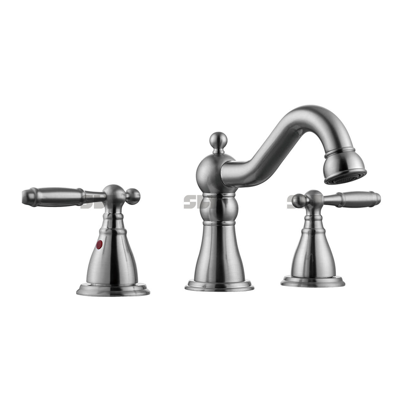Grifo de lavabo de latón de lujo SLY, grifo mezclador de dos funciones montado en cubierta, grifo de lavabo de lavado de cara