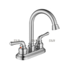 SLY Grifo de agua fría y caliente Grifo de lavabo de doble manija Mezclador de baño