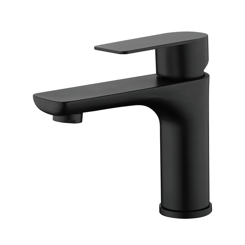 Sly Matte Black Black Baillar de alta calidad Agua fría de un solo orificio caliente