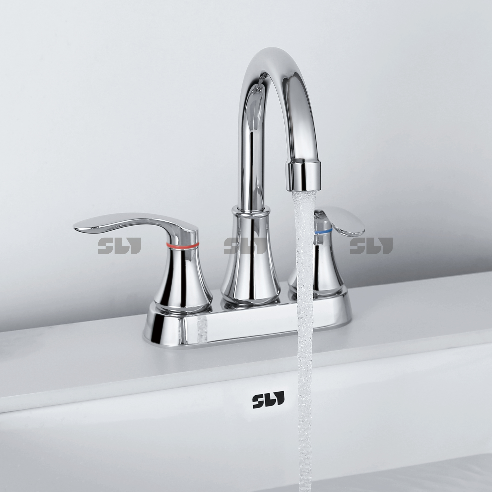 Grifo de ba&ntilde;o de dos manijas