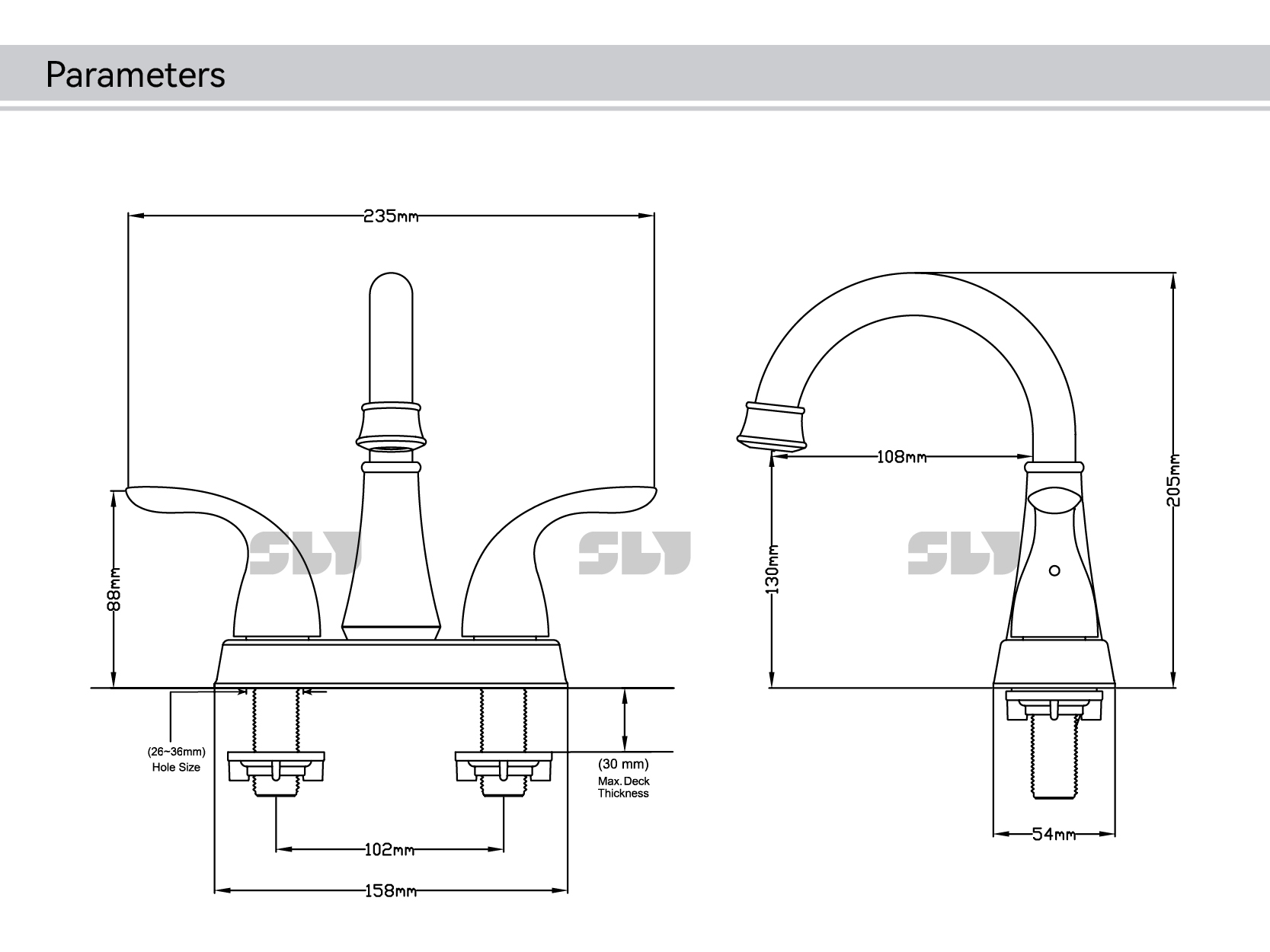 grifo de ba&ntilde;o est&aacute;ndar