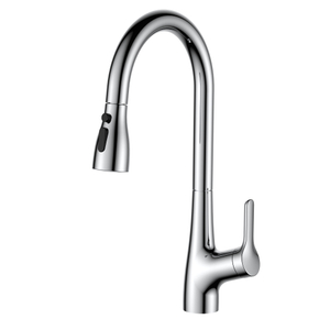 Grifo de cocina cromada de chrome manija de mango simple batidora de fregadero de fregadero caliente grifos de agua fría y caliente