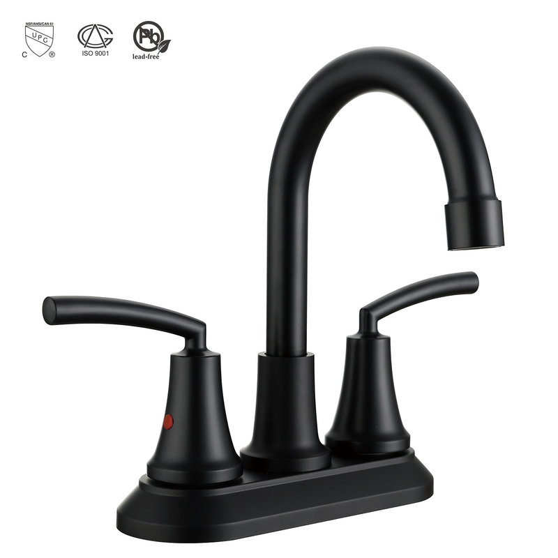 Grifo de baño negro mate de zinc Sly para la batidora de la bañera