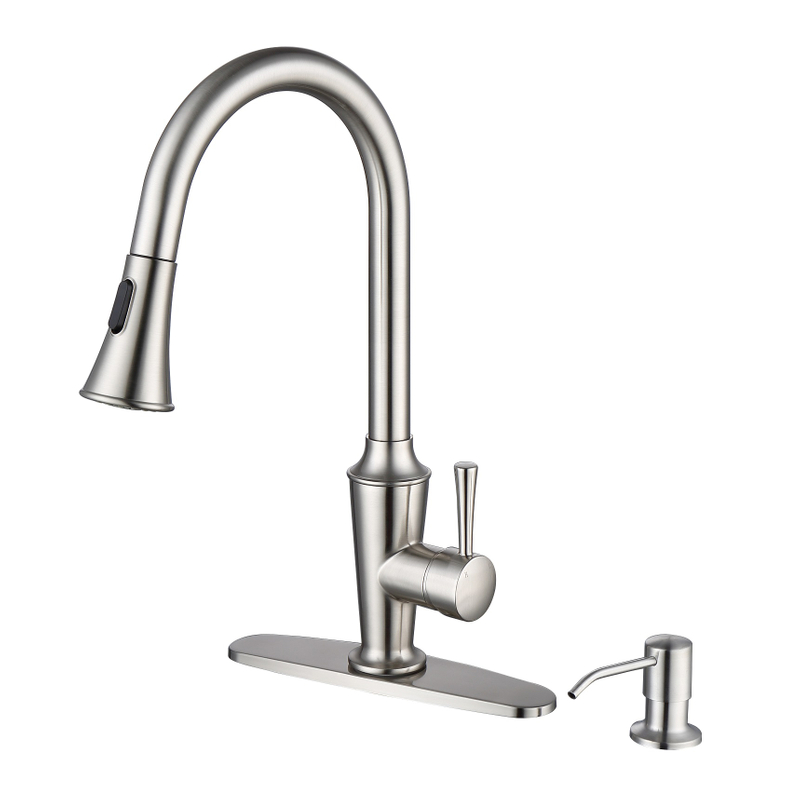 Grifo de cocina de venta de níquel caliente con cepillado con cepillado