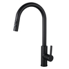 Sly Matte Black Black Venta caliente Fregadero de agua Tap de la cocina Traw Down Faucet