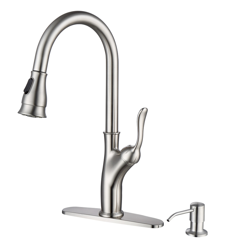 Sly cepillado níquel caliente agua fría puller y toque de fregadero de la batidora