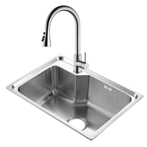 Sly Sly Single Rectangular REDEMBRADO HECHO HECHO HACIA CIBITE DE Níquel Cepillado Fregadero Cepillado Fregadero Cocina