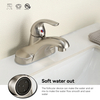 Samliyu 4 pulgadas Mango de un solo mango Tapas de baño Basin Mezcladora grifo y accesorios