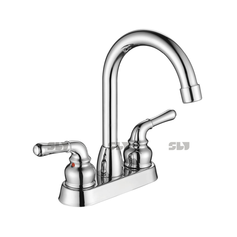 Grifo de lavabo de baño de dos orificios SLY Grifo de tocador