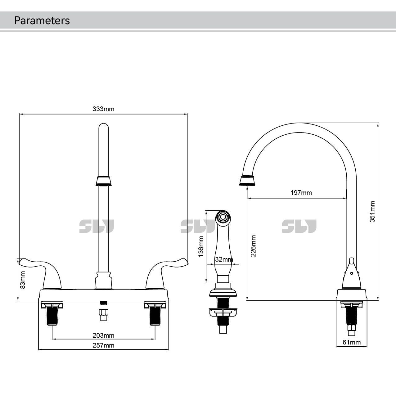 grifo de cocina con rociador extraible