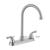 Grifo monomando para cocina de agua fría y caliente de níquel cepillado SLY