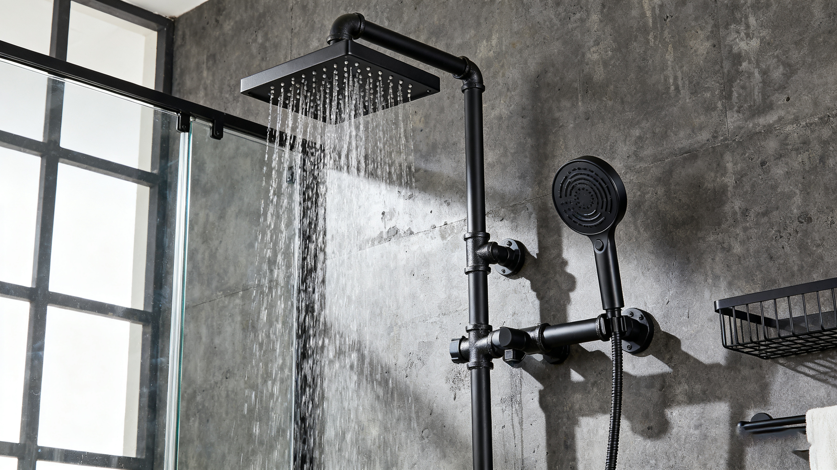 juego de batidores de ducha de ba&ntilde;o