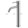 Grifo de baño de acero inoxidable cromado SLY extendido
