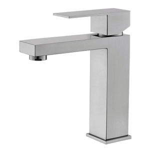 Aplicación de agua de grifo de baño de un solo agujero de acero inoxidable de acero inoxidable al por mayor