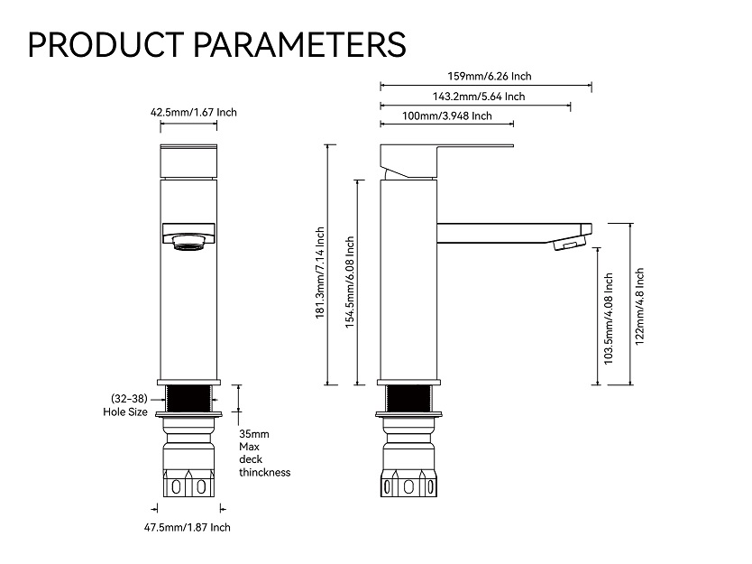 grifo de lavabo monomando