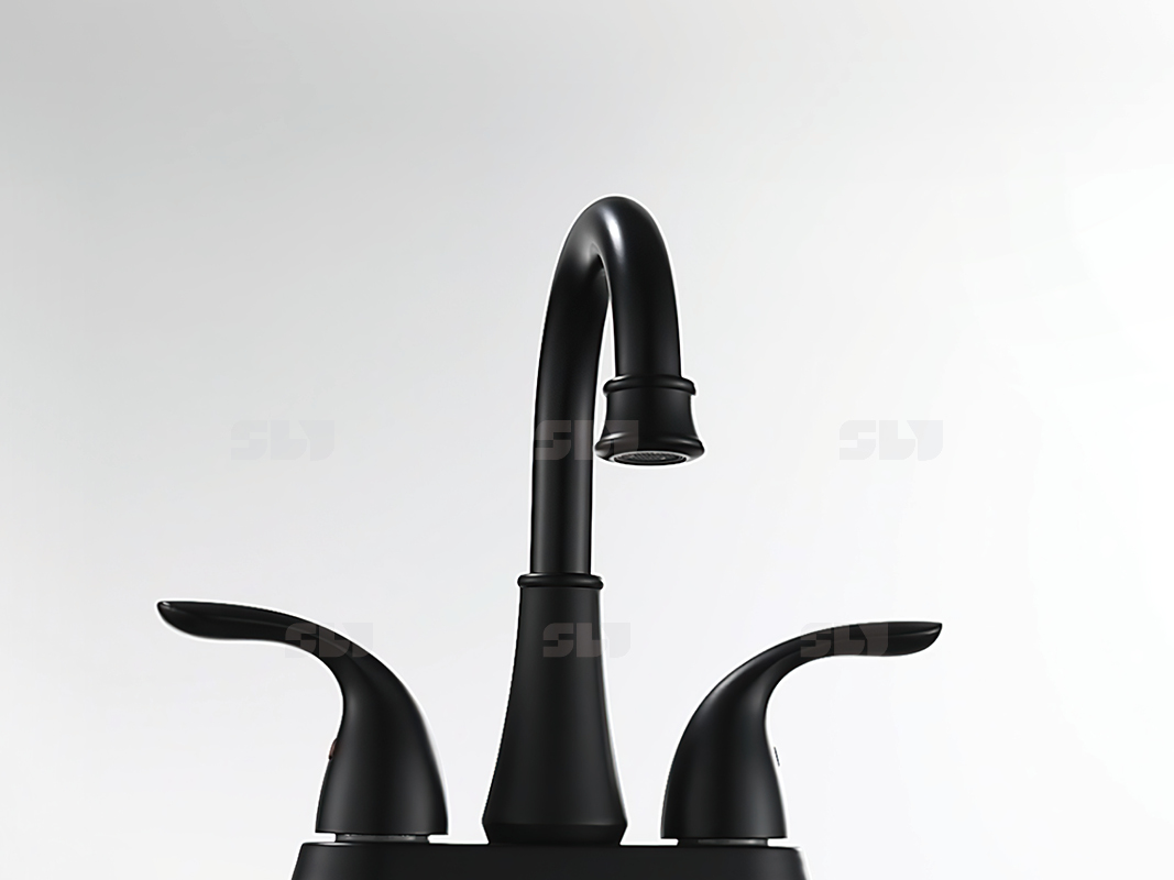 grifos de ba&ntilde;o con mango blanco