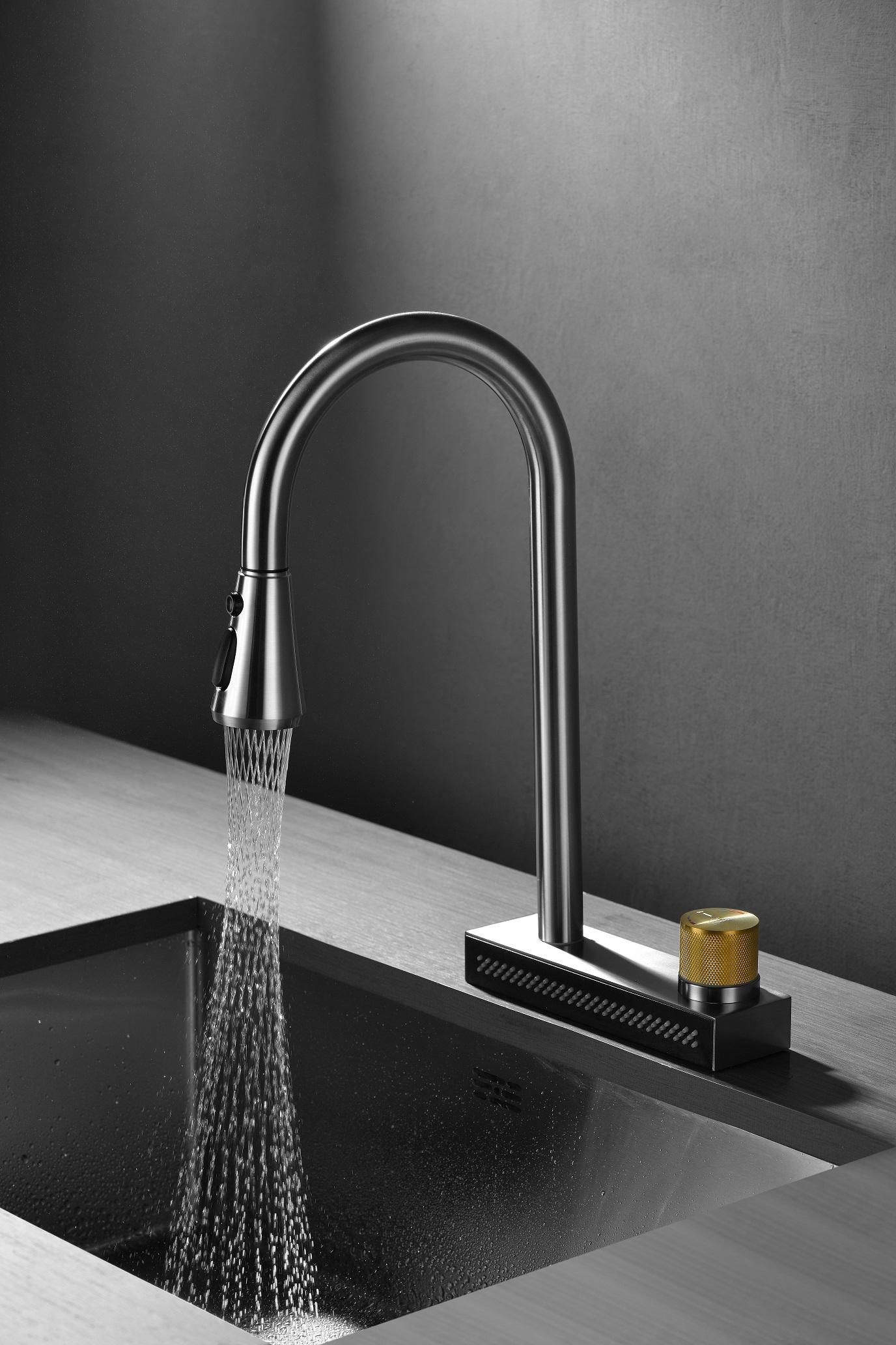 grifo negro para fregadero de cocina