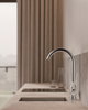 Sly Hot Selling White Kitchen Grewet Chrome Steel Faucet 