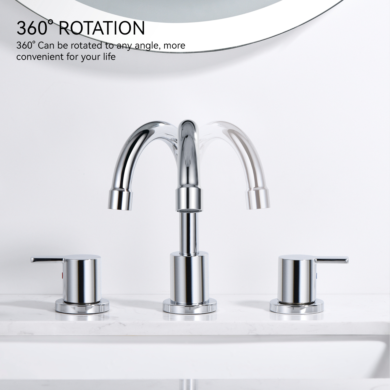 Cuenca del baño Sly Basina extendida del grifo del grifo Cupc Cupc Doble Many Many Freucet 