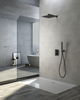 Grifos montados en la pared samliyu lluvia mezcladores de agua tapices para la mano de la mano del baño del baño del baño y ducha del baño