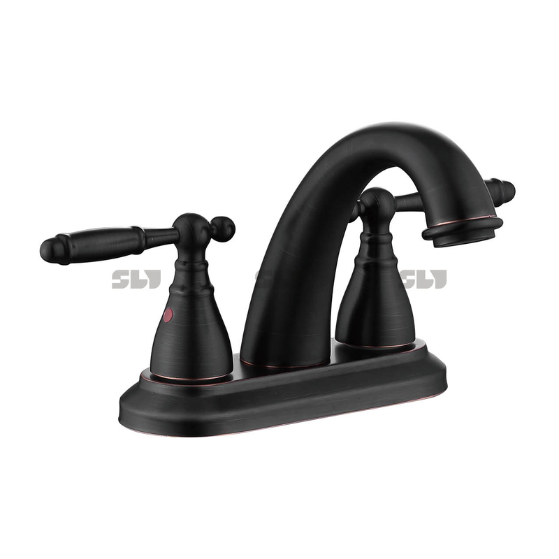 Grifo de lavabo SLY Grifo central de 4 pulgadas Grifo de baño con palanca cromada