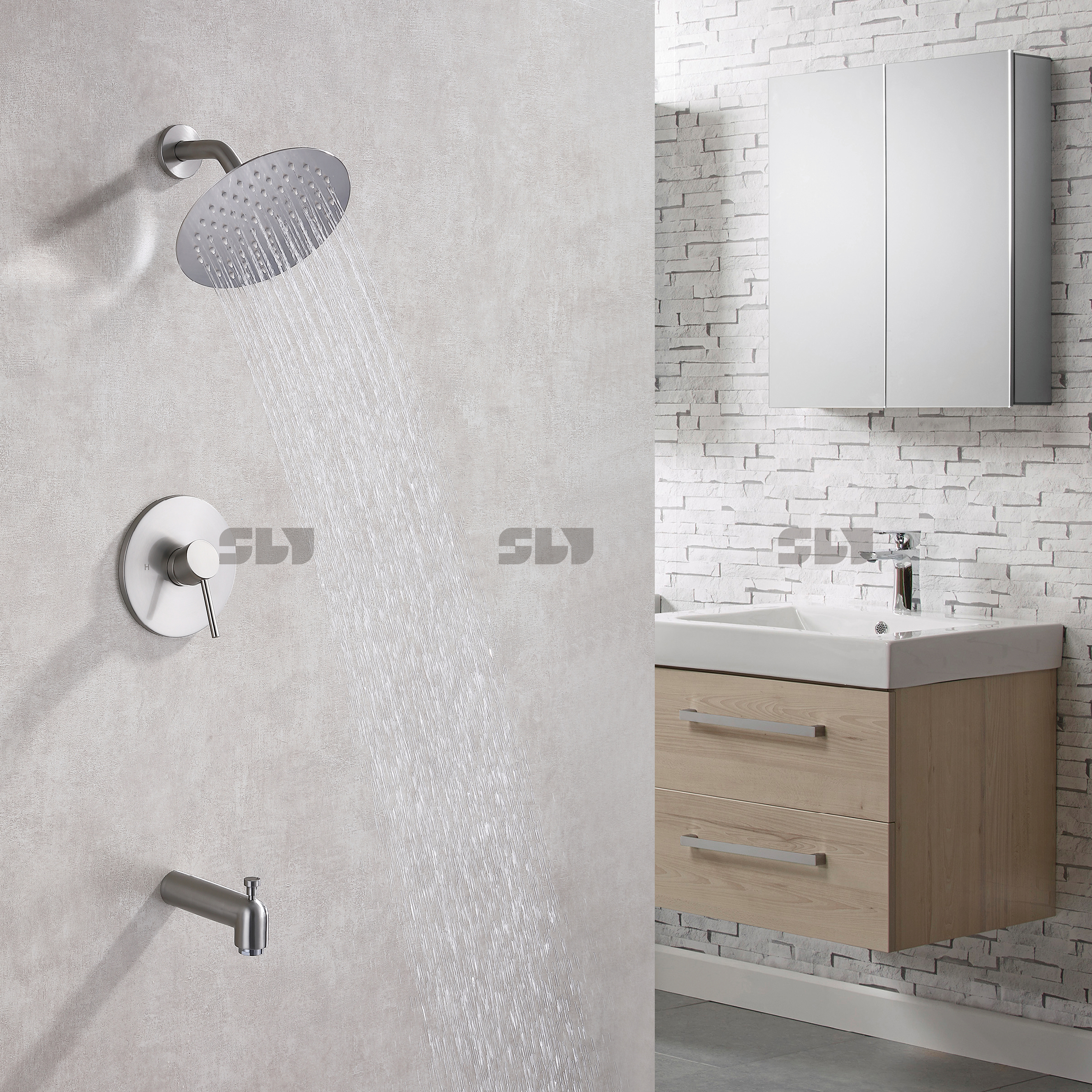 sistema de ducha de lluvia