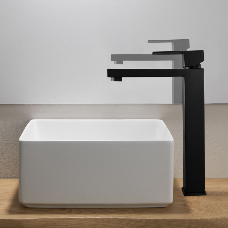 Grifo de baño de acero inoxidable SLY de un solo orificio central