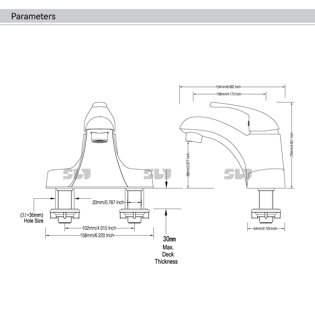 Grifo mezclador de agua