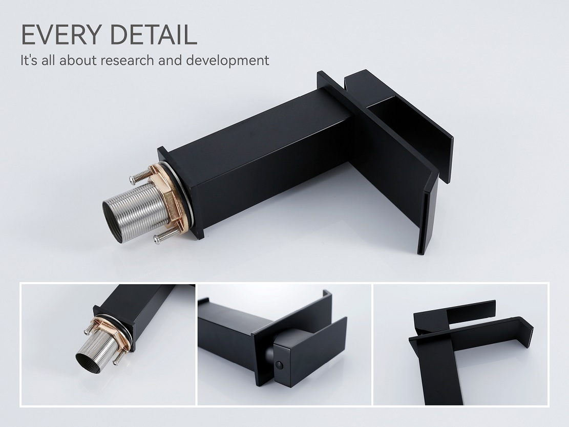 lavabo de ba&ntilde;o negro