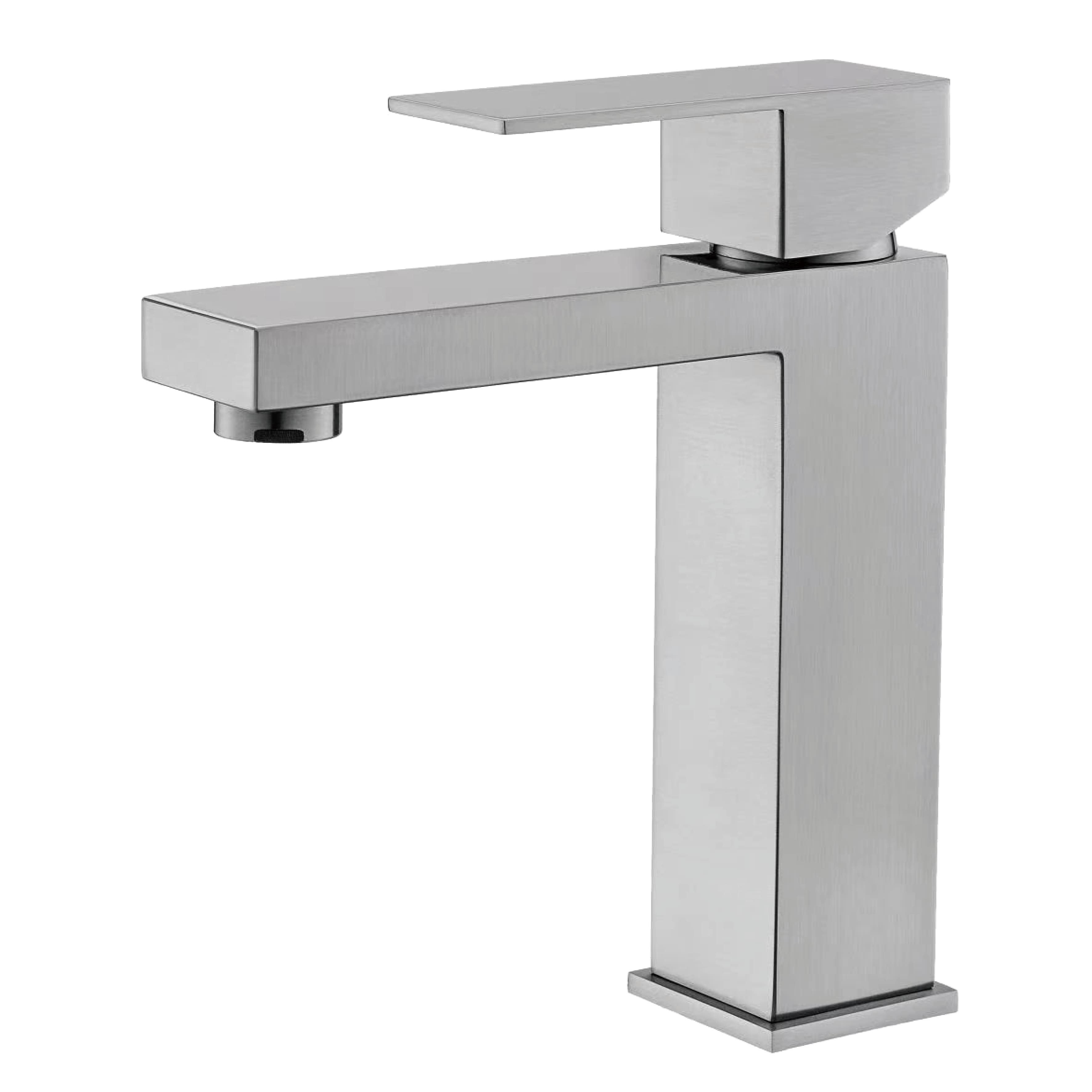 Aplicación de agua de grifo de baño de un solo agujero de acero inoxidable de acero inoxidable al por mayor