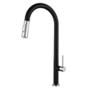 Sly mate negro pullador rociador grifo de cocina tirador de la cocina del fregadero del fregadero del fregadero de cocina flexible