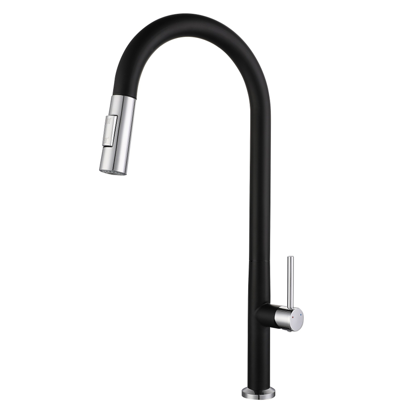 Sly mate negro pullador rociador grifo de cocina tirador de la cocina del fregadero del fregadero del fregadero de cocina flexible