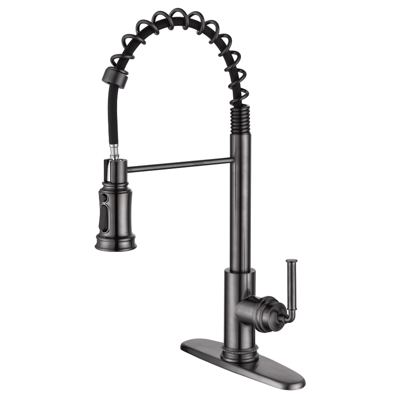 Grifos de cocina de nuevo estilo de níquel con cepillado con rociado con aerosol. 