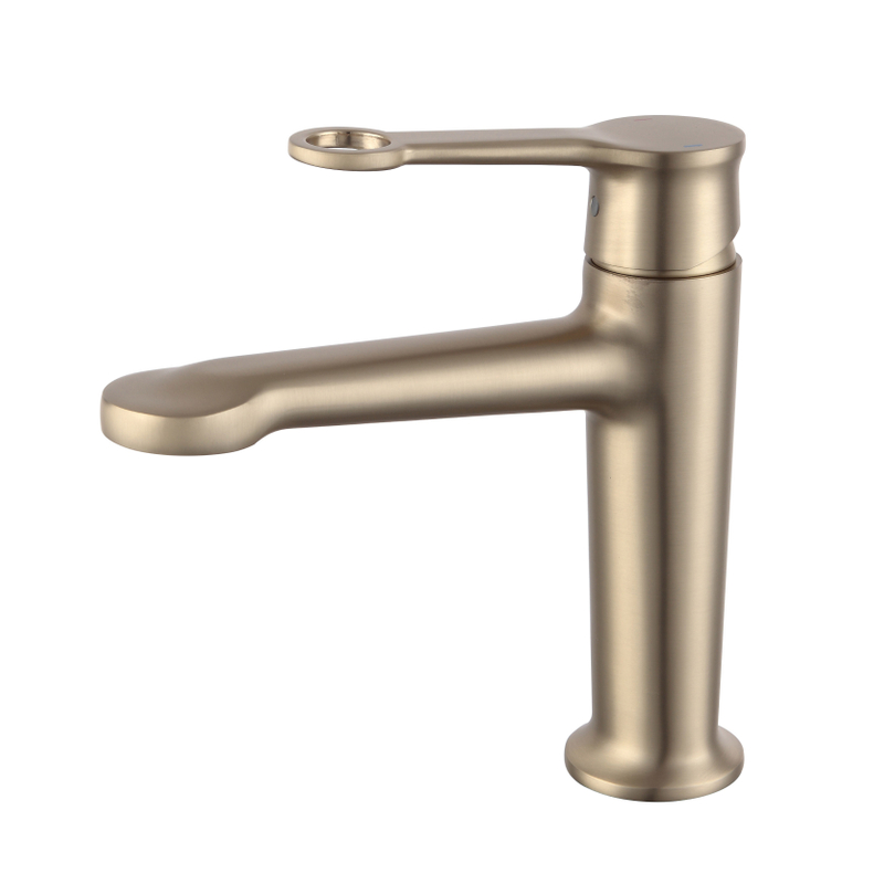 Sly Brass Matte Black Smart Home Basin Tap Grifo de baño de latón con manija y agujero individual