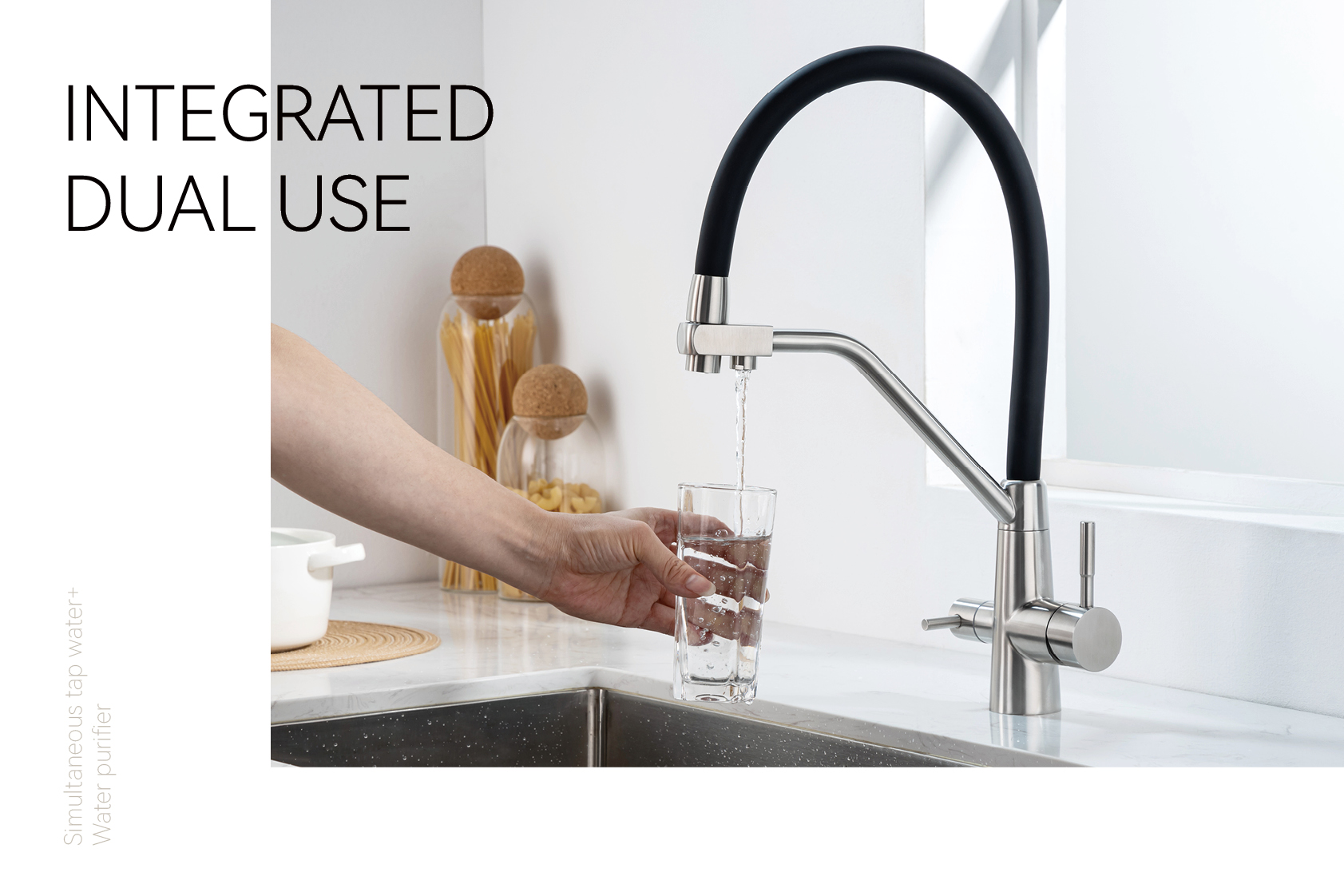 Grifo de cocina de agua de filtro