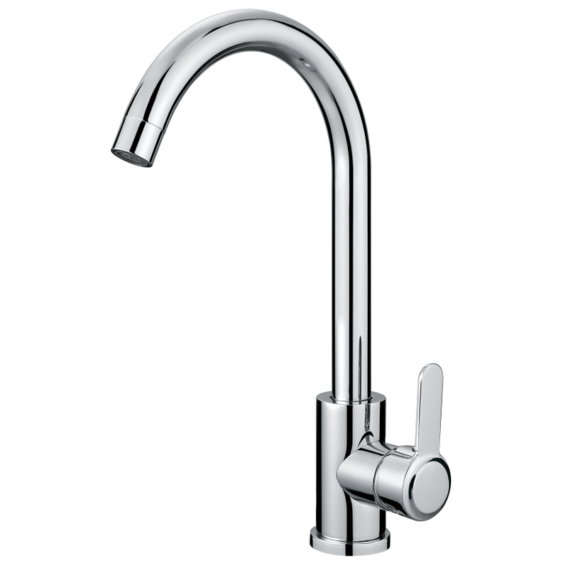 Moderno moderno de un solo agujero de un solo agujero de la cocina grifo de agua fría de agua caliente grifos de cocina de agua fría