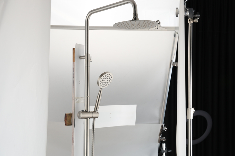 Samliyu Sistema de ducha de lluvia Set 2 Función Acero inoxidable 304 SS Baño Columna de baño 2 TAPAS DE AGUA DE AGUA DE DUCHA