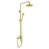 Samliyu Sistema de ducha de lluvia Set 2 Función Acero inoxidable 304 SS Baño Columna de baño 2 TAPAS DE AGUA DE AGUA DE DUCHA