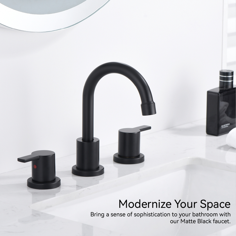 Sly Cupc Double Many Grey Baño de baño grifos de baño de 8 pulgadas 