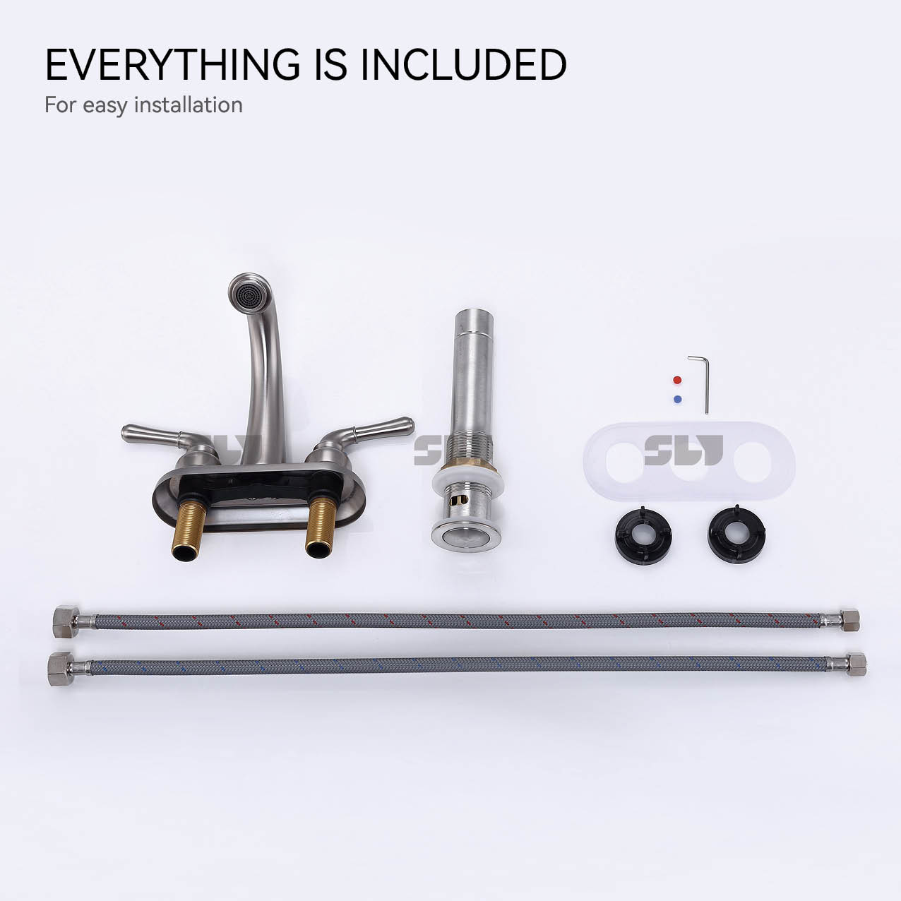 grifo de ba&ntilde;o cromado