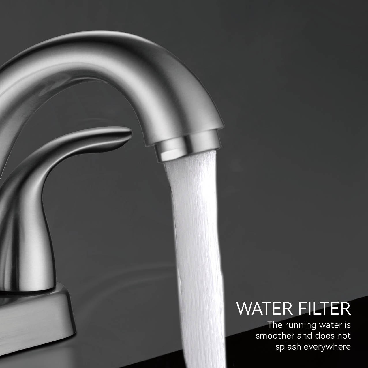 Grifo de agua de cromo de lat&oacute;n grifo de lavabo de ba&ntilde;o de ahorro de agua